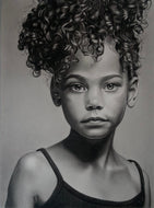 Learn How to Draw Photorealistic Portrait Tutorial - Brunette Girl With Curly Hair (A4 Graphite Pencils)